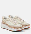 CHLOÉ NAMA LEATHER SNEAKERS