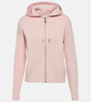 MONCLER LOGO WOOL AND CASHMERE HOODIE