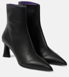 Stella Mccartney Black Elsa Pointed Toe Ankle Boots In Black