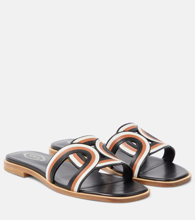 Tod's Kate Leather Sandals In Multicoloured