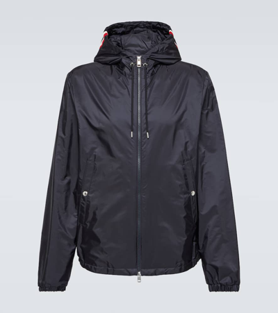 Moncler Etiache Logo-patch Jacket In Navy