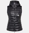 Moncler Glygos Hooded Puffer Vest In Black