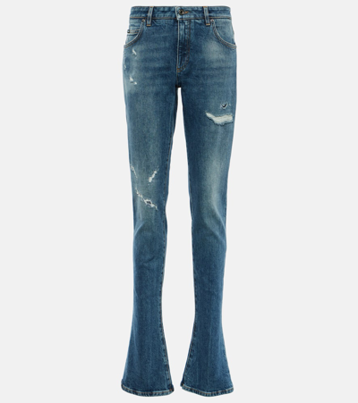 Dolce & Gabbana High-rise Flared Jeans In Blue