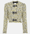 Isabel Marant Gradilia Cropped Fringe Jacket In White