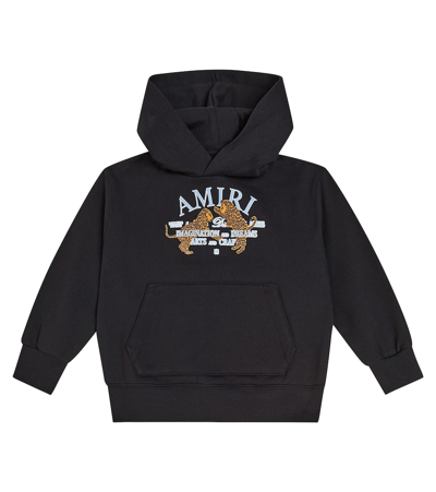 Amiri Kids' Logo Cotton Jersey Sweatshirt In Black