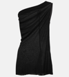 RICK OWENS ATHENA ONE-SHOULDER JERSEY TOP