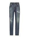 Dolce & Gabbana Elegant High Waist Stretch Denim Jeans In Multicolour