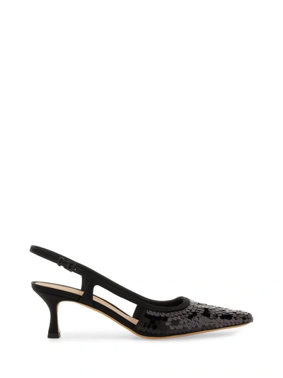 Roberto Festa Woman Pumps Black Size 8 Textile Fibers In 38