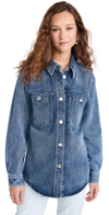 ISABEL MARANT TALBOT JACKET LIGHT BLUE