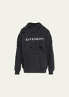 GIVENCHY MEN'S OVERSIZED DESTROYED TERRY SWEATSHIRT