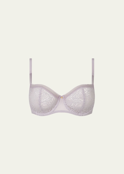 Chantelle C Jolie Floral Lace Demi Bra In Evening Haze