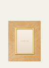 AERIN MARCELLO OAK WOOD PICTURE FRAME, 4" X 6"