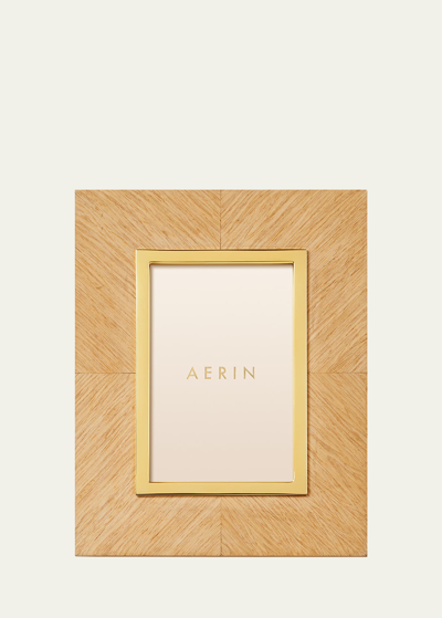 Aerin Marcello Oak Wood Picture Frame, 4" X 6" In Brown