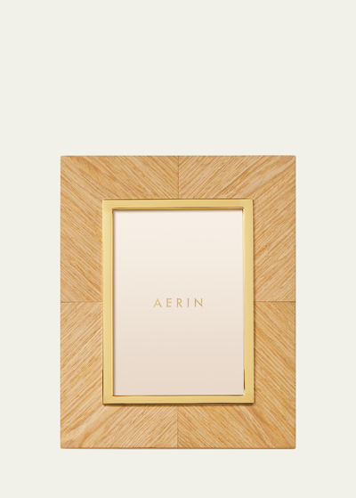 Aerin Marcello Oak Wood Picture Frame, 5" X 7" In Brown