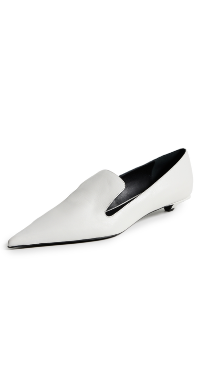 Proenza Schouler 20mm Point-toe Leather Pumps In White