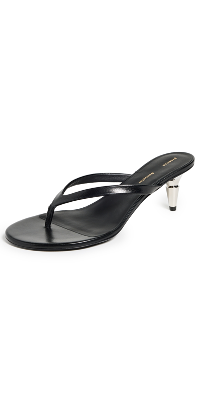 PROENZA SCHOULER SPIKE FLIP FLOPS BLACK