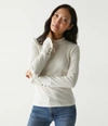 Michael Stars Opal Ribbed Turtleneck Top In Dlma