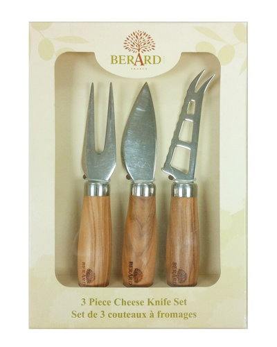 Berard 3pc Cheese Set In Brown