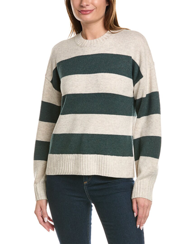Splendid Stripe Wool-blend Sweater In Beige
