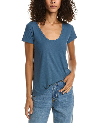 James Perse Solid T-shirt In Blue