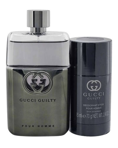 Gucci Men's 3oz Guilty Pour Homme 2pcs Eau De Toilette Spray Set In White