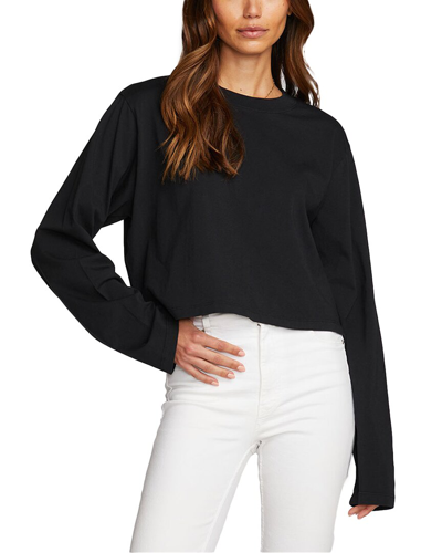 Chaser Jersey Cropped T-shirt In Black