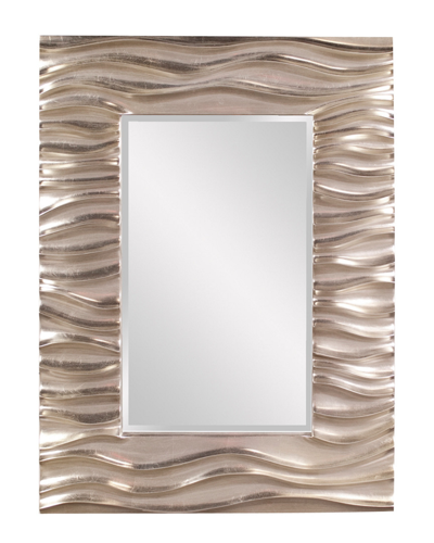 The Howard Elliott Collection Zenith Silver Mirror In Neutral
