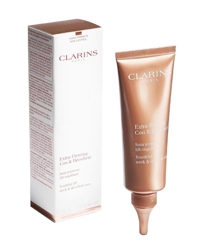 Clarins 2.5oz Extra-firming Youthful Lift Neck & Décolleté Moisturizer In White