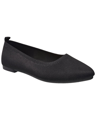 French Connection Almond Toe Ballet Flat In Black