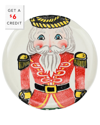 VIETRI VIETRI NUTCRACKERS DINNER PLATE WITH $6 CREDIT RED