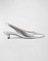 Marc Fisher Ltd Posey Pointed Toe Slingback Pump In Silver