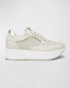 Nerogiardini Perfed Platform Sneaker In Neutral