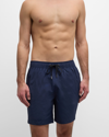 Onia Classic Pull On Linen Shorts 6 Vintage Indigo In Deep Navy