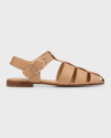 GABRIELA HEARST LYNN LEATHER FISHERMAN SANDALS