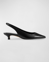 Marc Fisher Ltd Slingback Kitten-heel Pumps In Black