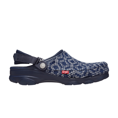 Pre-owned Crocs Levi's X Classic All-terrain Clog 'sashiko - Navy' In Blue