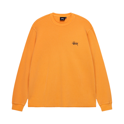 Pre-owned Stussy Basic Stock Long-sleeve Thermal 'apricot' In Orange