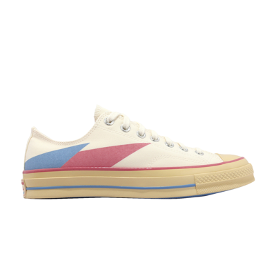 Pre-owned Converse Chuck 70 Low 'beige Pink Blue Abstract' In Cream