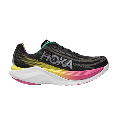 Pre-owned Hoka Wmns Mach X 'black Rainbow'