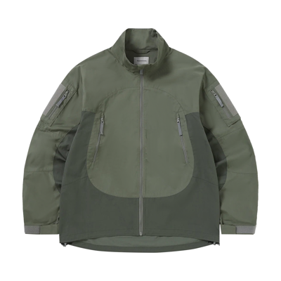 Pre-owned Thisisneverthat Pcu Jacket 'olive' In Green