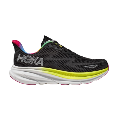 Pre-owned Hoka Wmns Clifton 9 'black Rainbow'