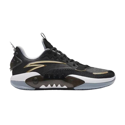 Pre-owned Anta Shock Wave 5 Team 'black Golden'