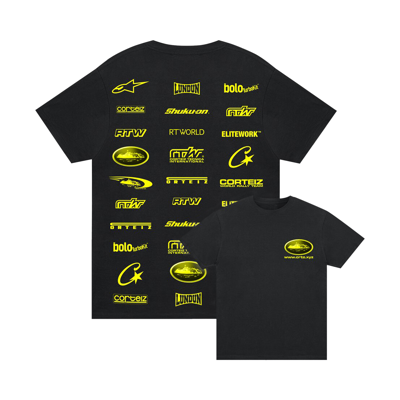 Pre-owned Corteiz Rally Vinylz Tee 'black'