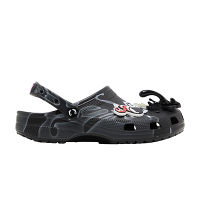 Pre-owned Crocs Marvel X Classic Clog 'venom' In Black