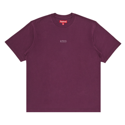 Pre-owned Supreme High Density Small Box Short-sleeve Top 'plum' In Purple