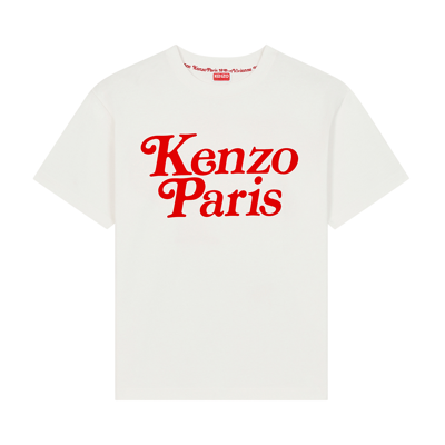 Pre-owned Kenzo By Verdy Oversize T-shirt 'off White' In Cream