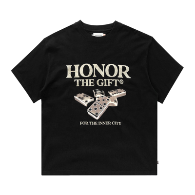 Pre-owned Honor The Gift Dominos Tee 'black'