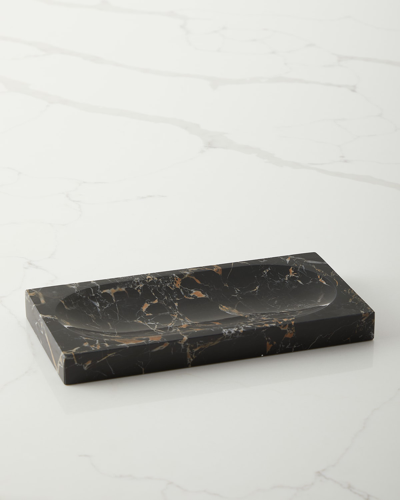 Kassatex Athenas Marble Tray In Black/gold