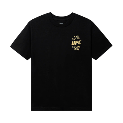 Pre-owned Anti Social Social Club X Ufc Self Titled Tee 'black'