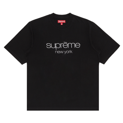 Pre-owned Supreme Classic Logo Short-sleeve Top 'black'